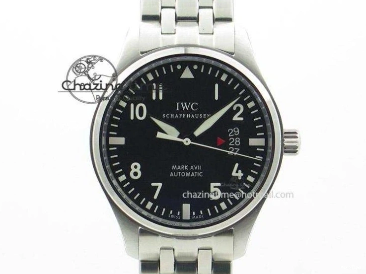 MIROTIME 0416 Mark XVIII IW327010 SS M+F 1:1 Best Edition Blue Dial on Brown Leather Strap A Resilient 7051